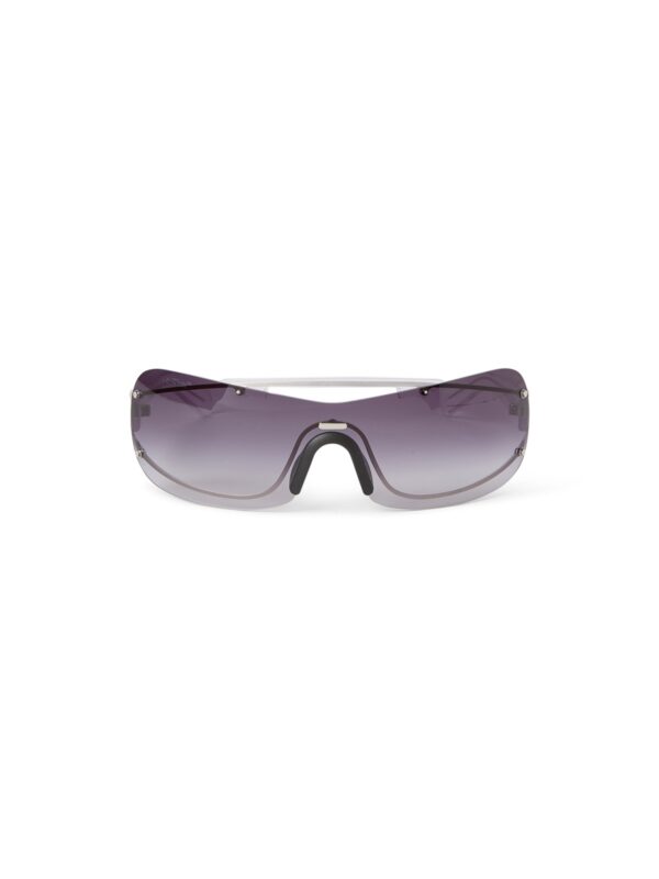 BIG WHARF SUNGLASSES SILVER DARK GREY - Image 2