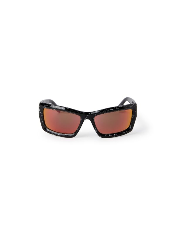 ADIN SUNGLASSES MARBLE BLACK ORANGE - Image 2
