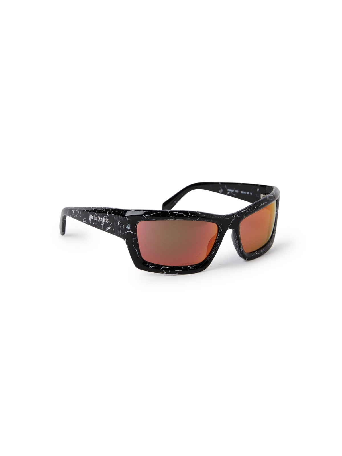 ADIN SUNGLASSES MARBLE BLACK ORANGE